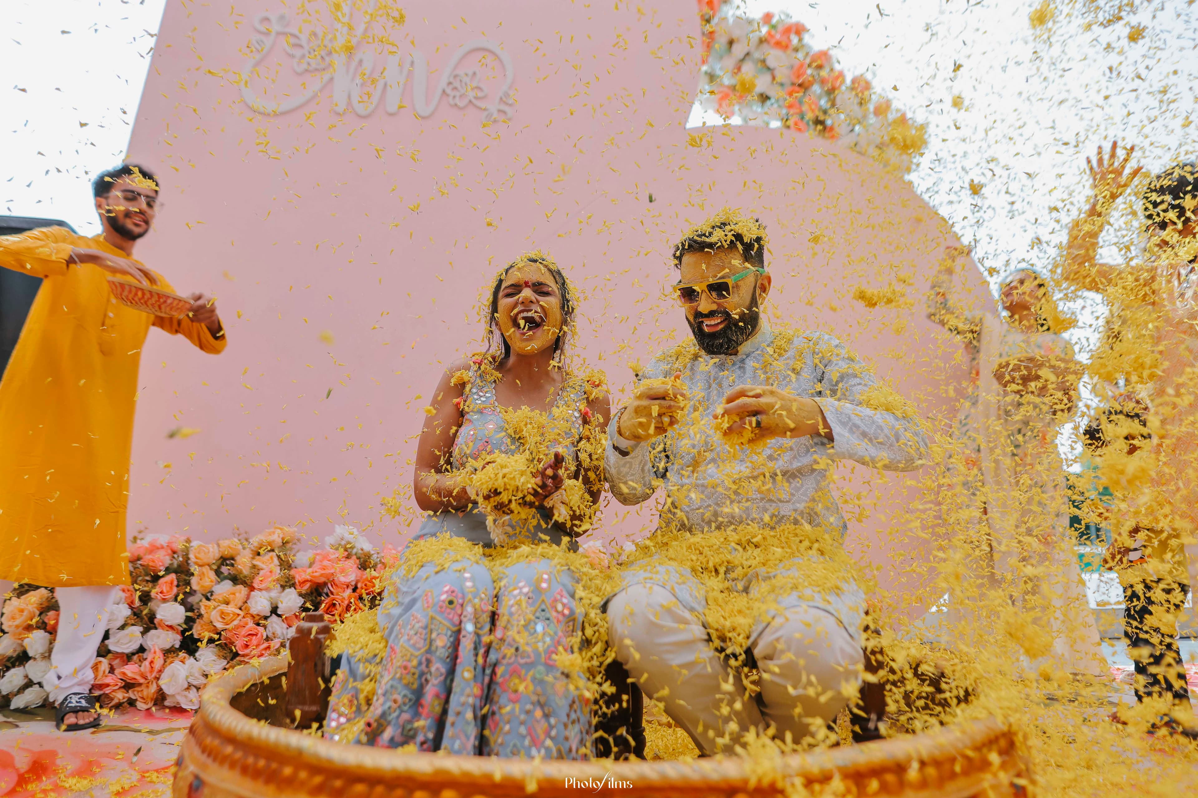 Couple at palace